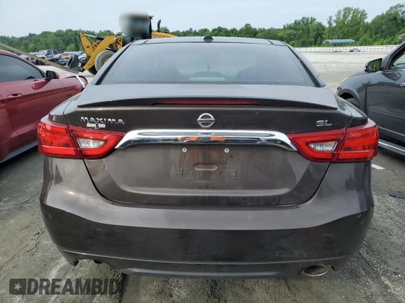 2016 Nissan Maxima SL with VIN 1N4AA6AP7GC434902, listed as a Copart auction lot 58396055 with 107,714 mi miles and Salvage title. Bid and sale history available at DreamBid. Image 6.