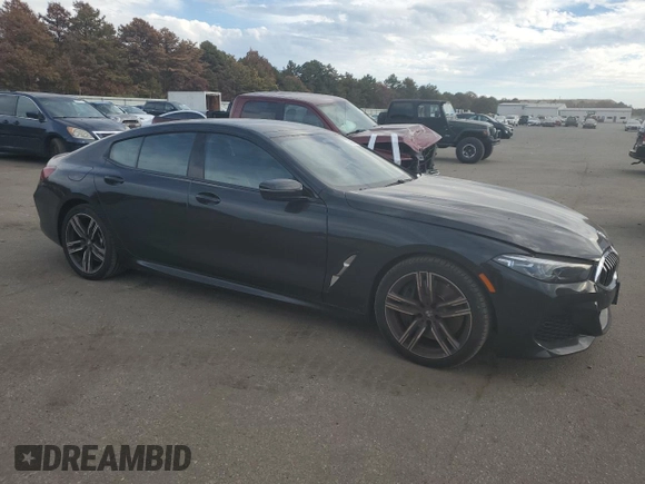 2022 BMW 8 Series 840i with VIN WBAGV4C09NCJ34091, listed as a Copart auction lot 74866423 with 36,632 mi miles and . Bid and sale history available at DreamBid. Image 4.