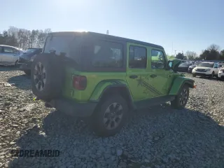 2019 Jeep Wrangler Unlimited Sahara with VIN 1C4HJXEN2KW510038, listed as a Copart auction lot 89243675 with 142,738 mi miles and Salvage title. Bid and sale history available at DreamBid. Image 3.