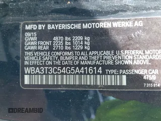 2016 BMW 4 Series 435i z VIN WBA3T3C54G5A41614, wystawiony jako IAAI lot #42354773 z przebiegiem 89 260 mil mil oraz . Historia ofert i sprzedaży dostępna na DreamBid. Obrazek 9.