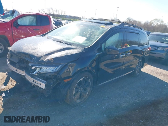 2022 Honda Odyssey Elite z VIN 5FNRL6H99NB066589, wystawiony jako IAAI lot #41868201 z przebiegiem 79 113 mil mil oraz . Historia ofert i sprzedaży dostępna na DreamBid. Obrazek 19.