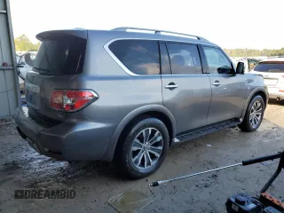 2019 Nissan Armada SV with VIN JN8AY2NC1K9584231, listed as a Copart auction lot 80300374 with 91,669 mi miles and Salvage Title. Bid and sale history available at carsss.com. Image 3.