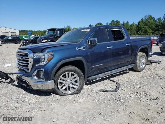 2022 GMC Sierra 1500 Limited SLT with VIN 3GTU9DED6NG124674, listed as a Copart auction lot 74126964 with 47,764 mi miles and Salvage Title. Bid and sale history available at carsss.com. Image 1.