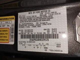 2017 Ford Fusion Titanium with VIN 3FA6P0SU8HR329570, listed as a IAAI auction lot 41773023 with 112,022 mi miles and . Bid and sale history available at DreamBid. Image 9.