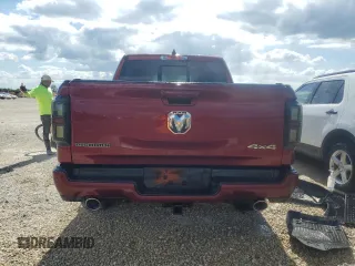 2022 Ram 1500 Big Horn with VIN 1C6SRFFM8NN281204, listed as a Copart auction lot 77252134 with 0 mi miles and Non Repairable. Bid and sale history available at carsss.com. Image 6.