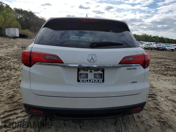 2013 Acura RDX with VIN 5J8TB4H30DL019716, listed as a Copart auction lot 53211935 with 121,075 mi miles and Salvage title. Bid and sale history available at DreamBid. Image 6.
