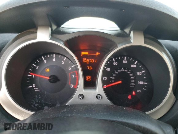2016 Nissan Juke SL with VIN JN8AF5MR1GT603061, listed as a Copart auction lot 83672064 with 108,701 mi miles and Salvage Title. Bid and sale history available at carsss.com. Image 9.