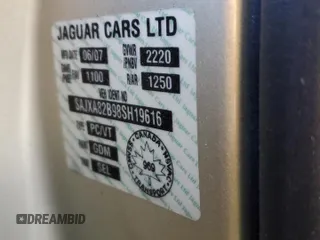 2008 Jaguar XJ with VIN SAJXA82B98SH19616, listed as a Copart auction lot 53146395 with 251,483 mi miles and Clean Title. Bid and sale history available at DreamBid. Image 12.