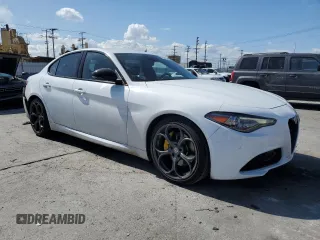2020 Alfa Romeo Giulia with VIN ZARFAMAN6L7626100, listed as a Copart auction lot 51003135 with 41,991 mi miles and Salvage title. Bid and sale history available at DreamBid. Image 4.
