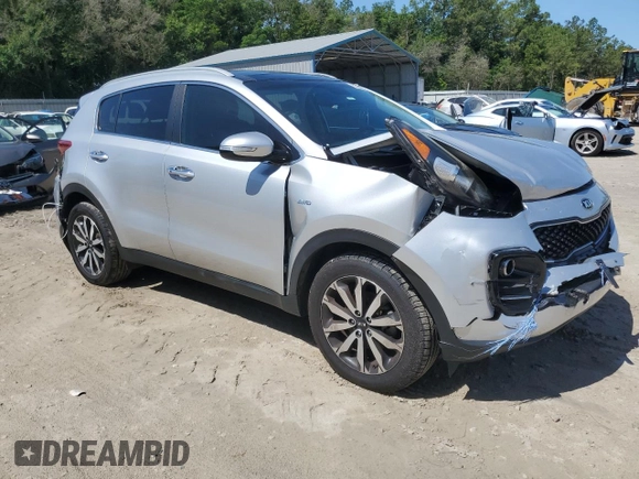 2017 Kia Sportage EX with VIN KNDPNCACXH7271872, listed as a Copart auction lot 57951105 with 107,072 mi miles and Salvage title. Bid and sale history available at DreamBid. Image 4.