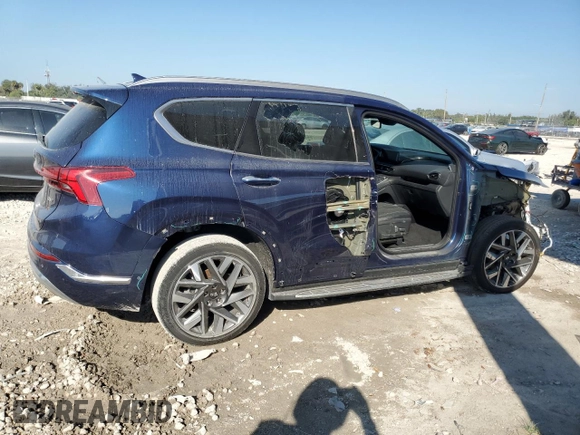 2023 Hyundai Santa Fe Calligraphy with VIN 5NMS54AL1PH499234, listed as a Copart auction lot 47144245 with 13,582 mi miles and Salvage Title. Bid and sale history available at carsss.com. Image 3.
