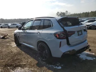 2022 BMW X3 M with VIN 5YM13EC05N9K66502, listed as a Copart auction lot 43451573 with 10,270 mi miles and Salvage Title. Bid and sale history available at carsss.com. Image 2.