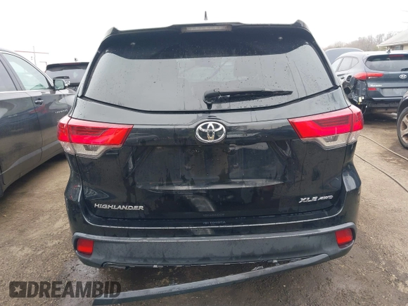 2019 Toyota Highlander SE with VIN 5TDJZRFH3KS732604, listed as a IAAI auction lot 41660910 with Not provided miles and . Bid and sale history available at DreamBid. Image 17.