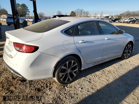 2015 Chrysler 200 C with VIN 1C3CCCCB3FN527646, listed as a Copart auction lot 42138125 with 203,105 mi miles and Salvage Title. Bid and sale history available at DreamBid. Image 3.