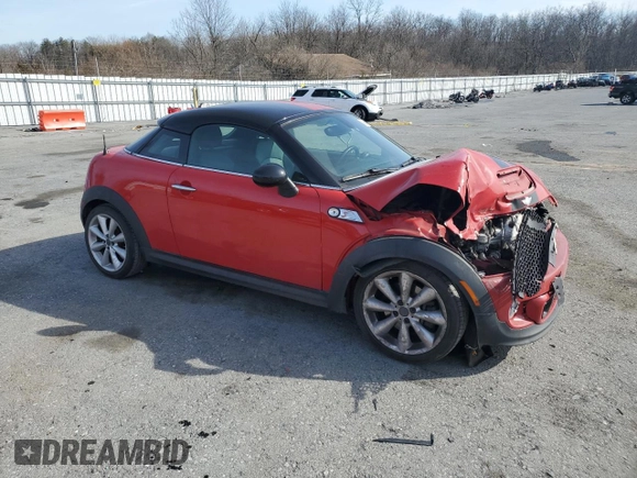 2012 MINI Coupe S z VIN WMWSX3C54CT465636, wystawiony jako Copart lot #46641355 z przebiegiem 144 611 mil mil oraz Szkoda całkowita • Salvage title. Historia ofert i sprzedaży dostępna na DreamBid. Obrazek 4.