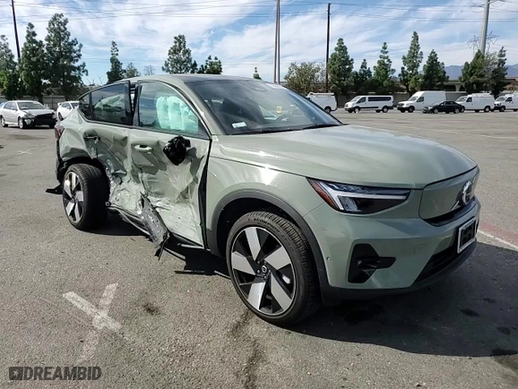 2024 Volvo C40 Recharge Pure Electric Plus with VIN YV4ER3GLXR2106788, listed as a Copart auction lot 78535104 with 0 mi miles and Salvage Title. Bid and sale history available at carsss.com. Image 11.