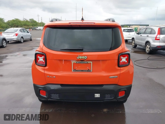 2015 Jeep Renegade Latitude with VIN ZACCJBBT2FPC01463, listed as a IAAI auction lot 41778377 with 94,408 mi miles. Bid and sale history available at carsss.com. Image 16.