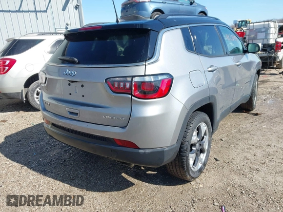 2018 Jeep Compass Limited z VIN 3C4NJDCB3JT373917, wystawiony jako IAAI lot #41628459 z przebiegiem 101 275 mil mil oraz . Historia ofert i sprzedaży dostępna na DreamBid. Obrazek 4.