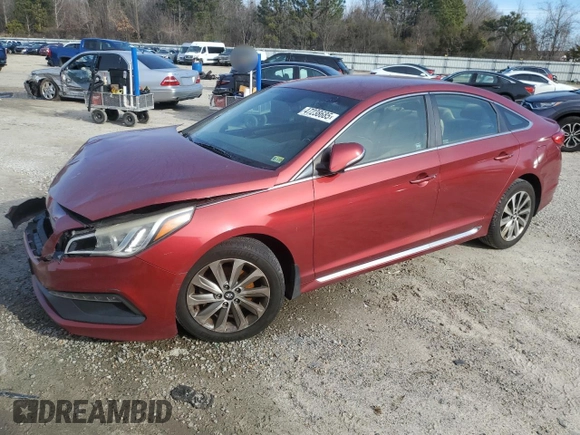 2016 Hyundai Sonata Sport with VIN 5NPE34AF3GH285166, listed as a Copart auction lot 47238685 with 177,539 mi miles and Salvage Title. Bid and sale history available at DreamBid. Image 1.