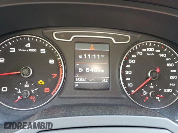 2015 Audi Q3 with VIN WA1EFEFS7FR002823, listed as a Copart auction lot 62159355 with 163,640 mi miles and Salvage title. Bid and sale history available at DreamBid. Image 9.