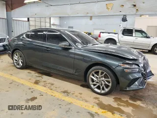2022 Genesis G70 2.0T with VIN KMTG34TA1NU088981, listed as a Copart auction lot 88038865 with 29,407 mi miles and Salvage Title. Bid and sale history available at DreamBid. Image 4.