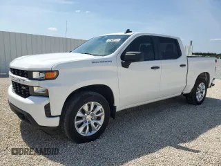 2022 Chevrolet Silverado 1500 Custom with VIN 1GCPWBEK7NZ140147, listed as a Copart auction lot 54241265 with 91,465 mi miles and Clean Title. Bid and sale history available at DreamBid. Image 1.