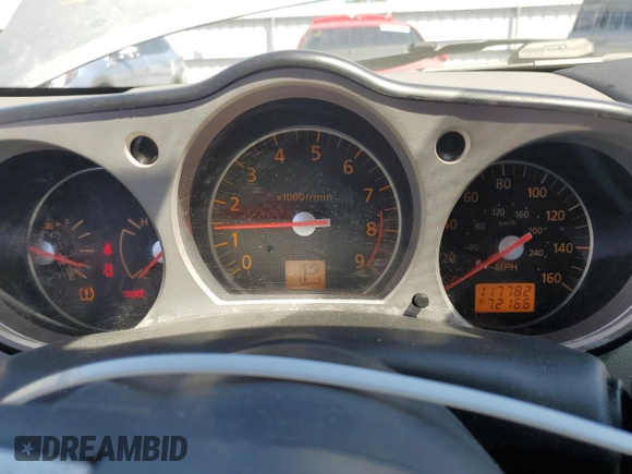 2008 Nissan 350Z Enthusiast with VIN JN1BZ34D98M700460, listed as a Copart auction lot 56045765 with 117,782 mi miles and Salvage title. Bid and sale history available at DreamBid. Image 9.