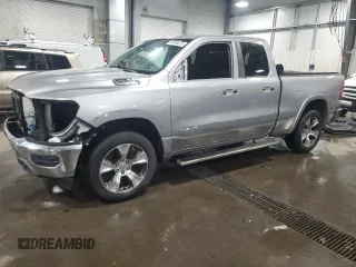 2019 Ram 1500 Laramie with VIN 1C6SRFDT2KN795605, listed as a Copart auction lot 88494875 with 156,046 mi miles and Salvage Title. Bid and sale history available at carsss.com. Image 1.