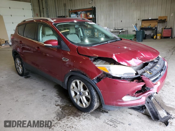 2014 Ford Escape Titanium with VIN 1FMCU9J92EUA80822, listed as a Copart auction lot 47621375 with 235,691 mi miles and Salvage Title. Bid and sale history available at DreamBid. Image 4.