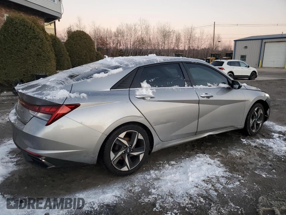 2021 Hyundai Elantra Limited with VIN 5NPLP4AG6MH024310, listed as a Copart auction lot 86559134 with 115,215 mi miles and Salvage Title. Bid and sale history available at DreamBid. Image 3.