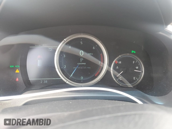 2016 Lexus RX 350 with VIN 2T2BZMCA3GC005442, listed as a Copart auction lot 60033575 with 143,751 mi miles and Clean title. Bid and sale history available at DreamBid. Image 9.
