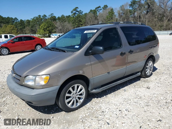 1999 Toyota Sienna LE with VIN 4T3ZF13C0XU166381, listed as a Copart auction lot 48538505 with 187,016 mi miles and Clean Title. Bid and sale history available at carsss.com. Image 1.