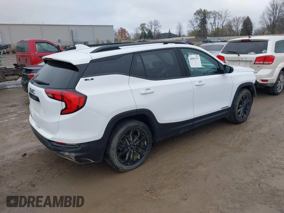 2021 GMC Terrain SLE with VIN 3GKALMEV7ML386078, listed as a IAAI auction lot 40896797 with 60,611 mi miles and . Bid and sale history available at carsss.com. Image 4.