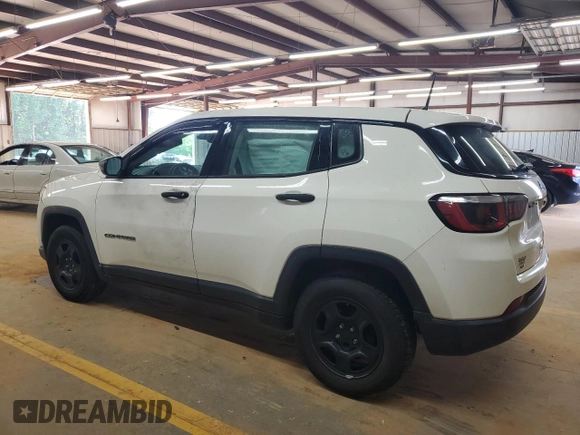 2018 Jeep Compass Sport with VIN 3C4NJCAB5JT263397, listed as a Copart auction lot 55670315 with 95,531 mi miles and Salvage title. Bid and sale history available at DreamBid. Image 2.