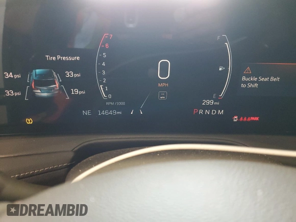 2024 Cadillac XT4 AWD Premium Luxury z VIN 1GYFZDR49RF100387, wystawiony jako Copart lot #76304794 z przebiegiem 14 649 mil mil oraz Szkoda całkowita • Salvage title. Historia ofert i sprzedaży dostępna na DreamBid. Obrazek 9.