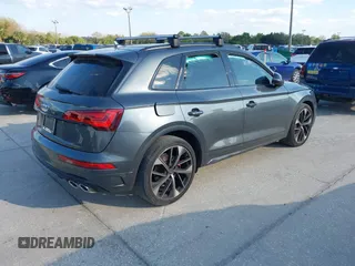 2021 Audi SQ5 Premium Plus with VIN WA1B4AFYXM2018610, listed as a IAAI auction lot 41672661 with 53,098 mi miles. Bid and sale history available at carsss.com. Image 4.
