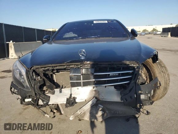 2016 Mercedes-Benz S-Class AMG S 63 with VIN WDDUG7JB4GA237137, listed as a Copart auction lot 53655765 with 87,258 mi miles and Clean Title. Bid and sale history available at carsss.com. Image 5.
