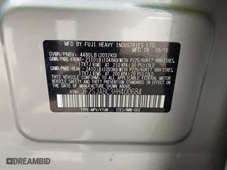 2017 Subaru Forester with VIN JF2SJABC3HH400684, listed as a IAAI auction lot 41969499 with 53,079 mi miles. Bid and sale history available at carsss.com. Image 9.
