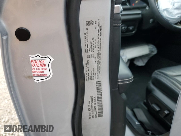 2023 Jeep Grand Cherokee Overland with VIN 1C4RJKDGXP8800940, listed as a Copart auction lot 85957204 with 25,894 mi miles and Salvage title. Bid and sale history available at DreamBid. Image 12.