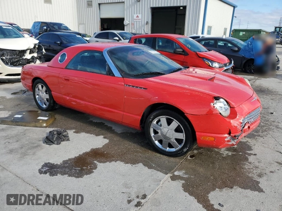 2002 Ford Thunderbird Hardtop Premium with VIN 1FAHP60A42Y103569, listed as a Copart auction lot 87278724 with Not Provided miles and Salvage Title. Bid and sale history available at DreamBid. Image 4.