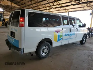 2012 Chevrolet Express Passenger 1LT with VIN 1GAZG1FG7C1123301, listed as a Copart auction lot 57155095 with 162,248 mi miles and Clean title. Bid and sale history available at DreamBid. Image 3.