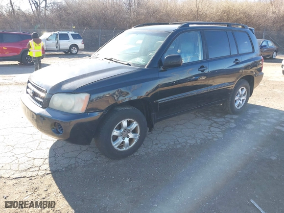 2003 Toyota Highlander with VIN JTEHF21A830101419, listed as a IAAI auction lot 41814570 with 237,565 mi miles. Bid and sale history available at carsss.com. Image 2.