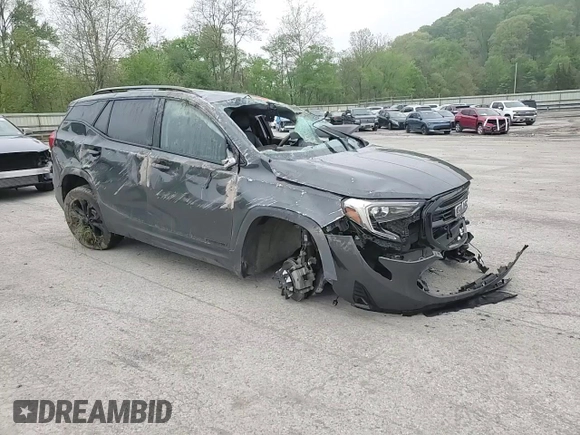 2020 GMC Terrain SLT with VIN 3GKALVEV6LL260427, listed as a Copart auction lot 56290705 with 60,390 mi miles and Salvage title. Bid and sale history available at DreamBid. Image 15.