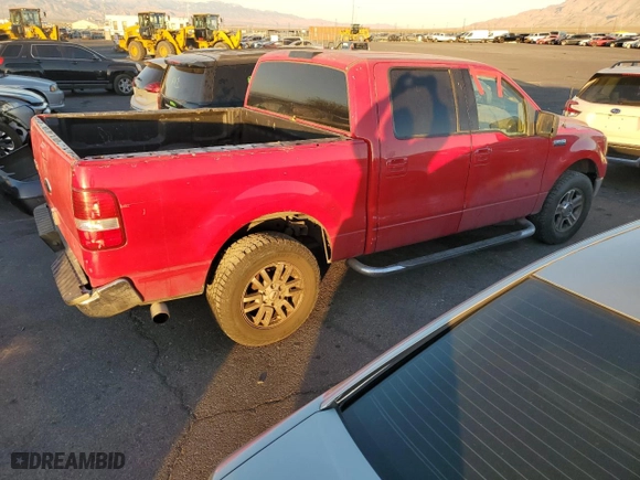 2004 Ford F-150 XLT with VIN 1FTRW12W94KA48460, listed as a Copart auction lot 44217395 with 183,684 mi miles and Salvage Title. Bid and sale history available at carsss.com. Image 3.