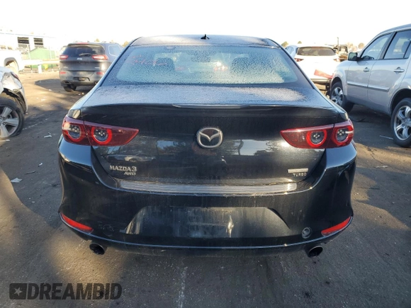 2021 Mazda 3 2.5 Turbo with VIN 3MZBPBAY9MM252687, listed as a Copart auction lot 82180654 with 27,349 mi miles and Salvage Title. Bid and sale history available at DreamBid. Image 6.