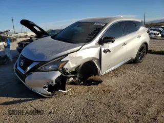 2022 Nissan Murano SL with VIN 5N1AZ2CJ6NC117416, listed as a Copart auction lot 86706434 with 21,859 mi miles and Salvage Title. Bid and sale history available at carsss.com. Image 1.