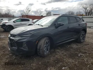 2020 Chevrolet Blazer RS z VIN 3GNKBKRS5LS547658, wystawiony jako Copart lot #53140915 z przebiegiem 49 099 mil mil oraz Szkoda całkowita • Salvage title. Historia ofert i sprzedaży dostępna na DreamBid. Obrazek 1.