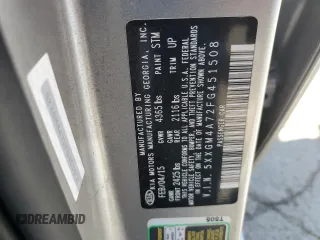 2015 Kia Optima LX z VIN 5XXGM4A72FG451508, wystawiony jako Copart lot #55628795 z przebiegiem 125 947 mil mil oraz Szkoda całkowita • Salvage title. Historia ofert i sprzedaży dostępna na DreamBid. Obrazek 12.