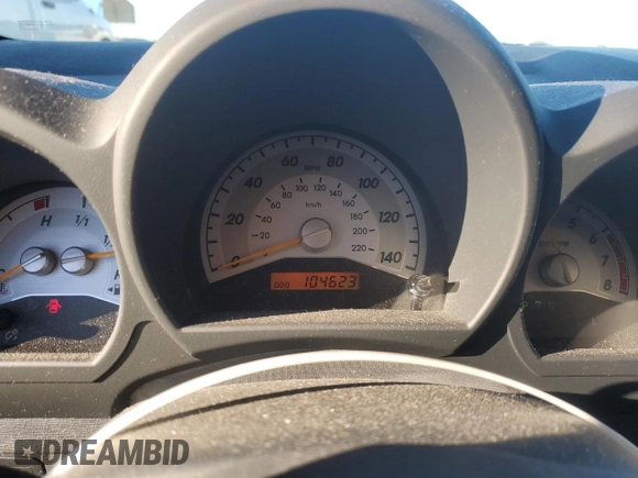 2010 Scion tC with VIN JTKDE3B75A0311156, listed as a Copart auction lot 46814055 with 104,623 mi miles and Salvage Title. Bid and sale history available at carsss.com. Image 9.