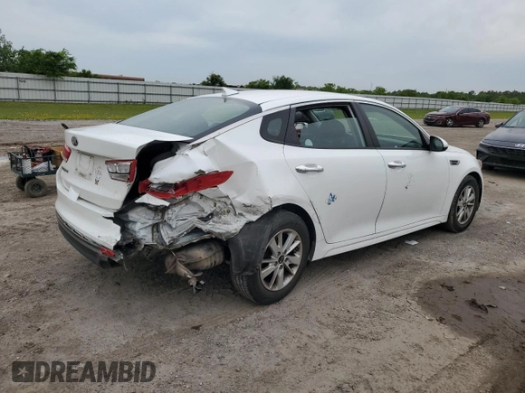 2016 Kia Optima LX with VIN 5XXGT4L33GG056316, listed as a Copart auction lot 54840435 with 109,397 mi miles and Salvage title. Bid and sale history available at DreamBid. Image 3.